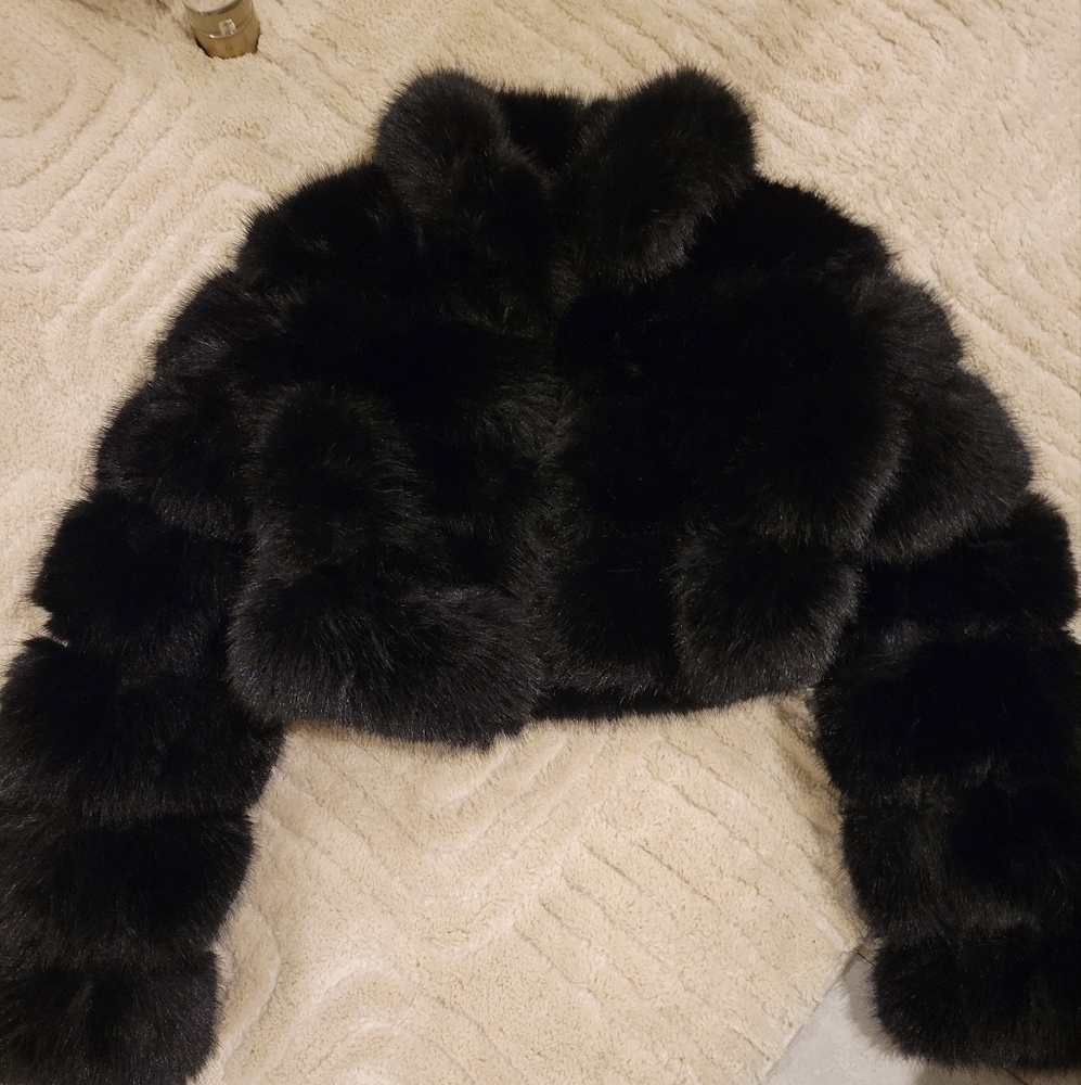 Faux Fox Fur coat